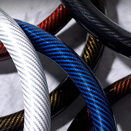 Universal Fit Laser Carbon Fibre Steering Wheel Cover