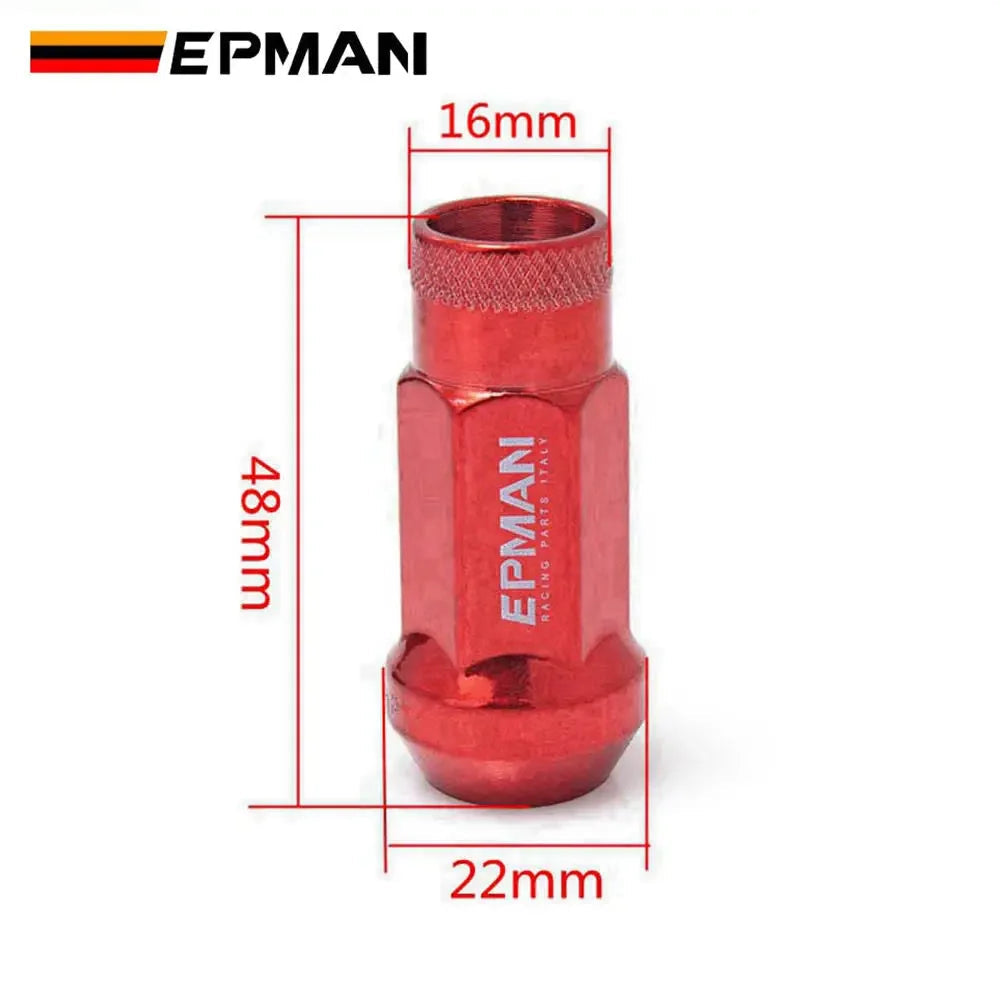 Epman Racing V48 Extended Wheel Nuts - size comparison