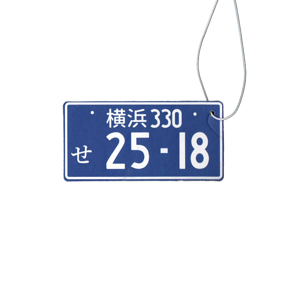 Japanese Licence Plate Air Freshener - mirror mount