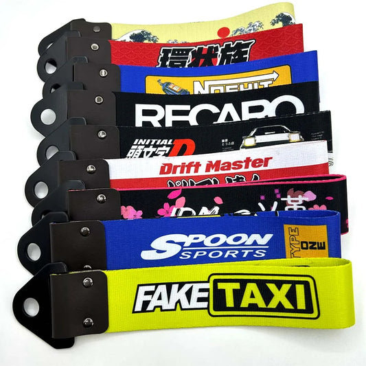 racing style tow straps various designs and styles jdm