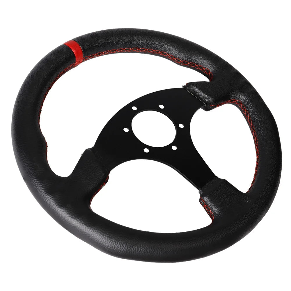 13 inch racing steering wheel replacement high durability aluminium with premium stitching