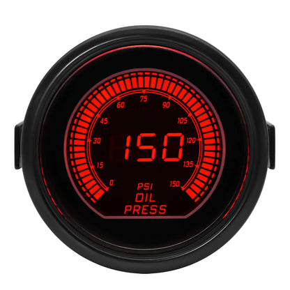 52mm Dual Display Digital Performance Gauge - close-up detail