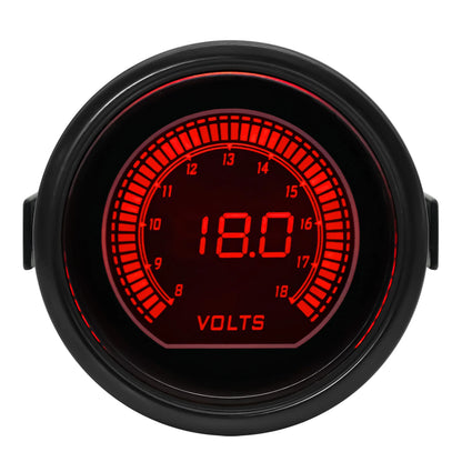 52mm Dual Display Digital Performance Gauge - side profile
