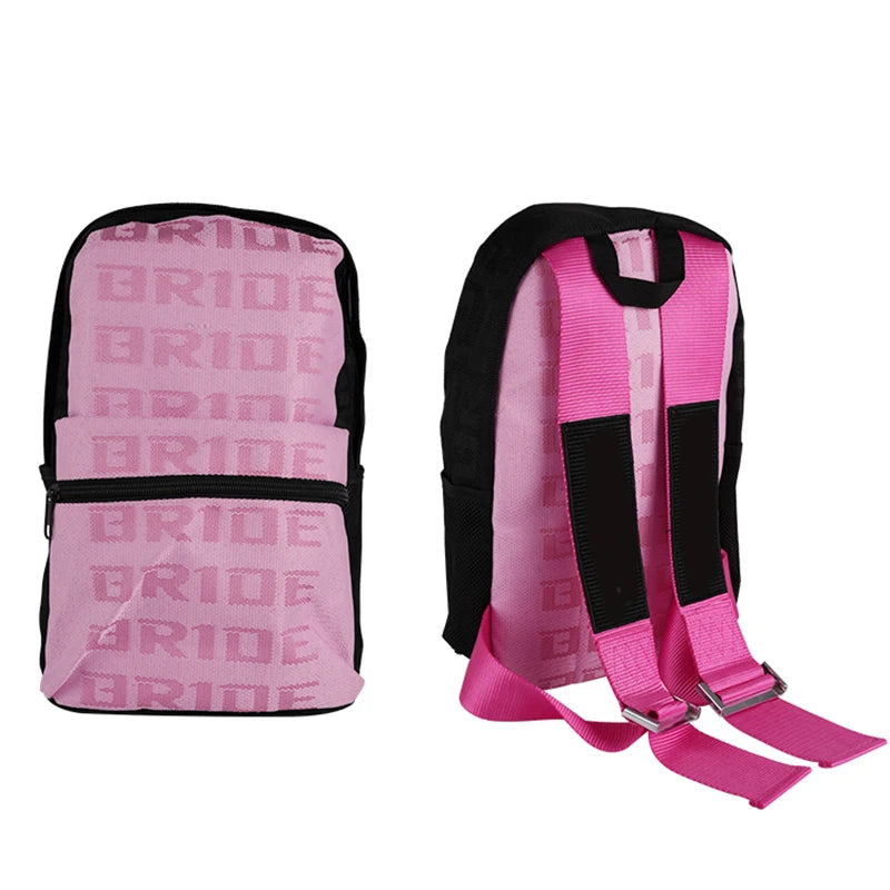 Bride Backpack With Racing Harness Shoulder Straps Pink