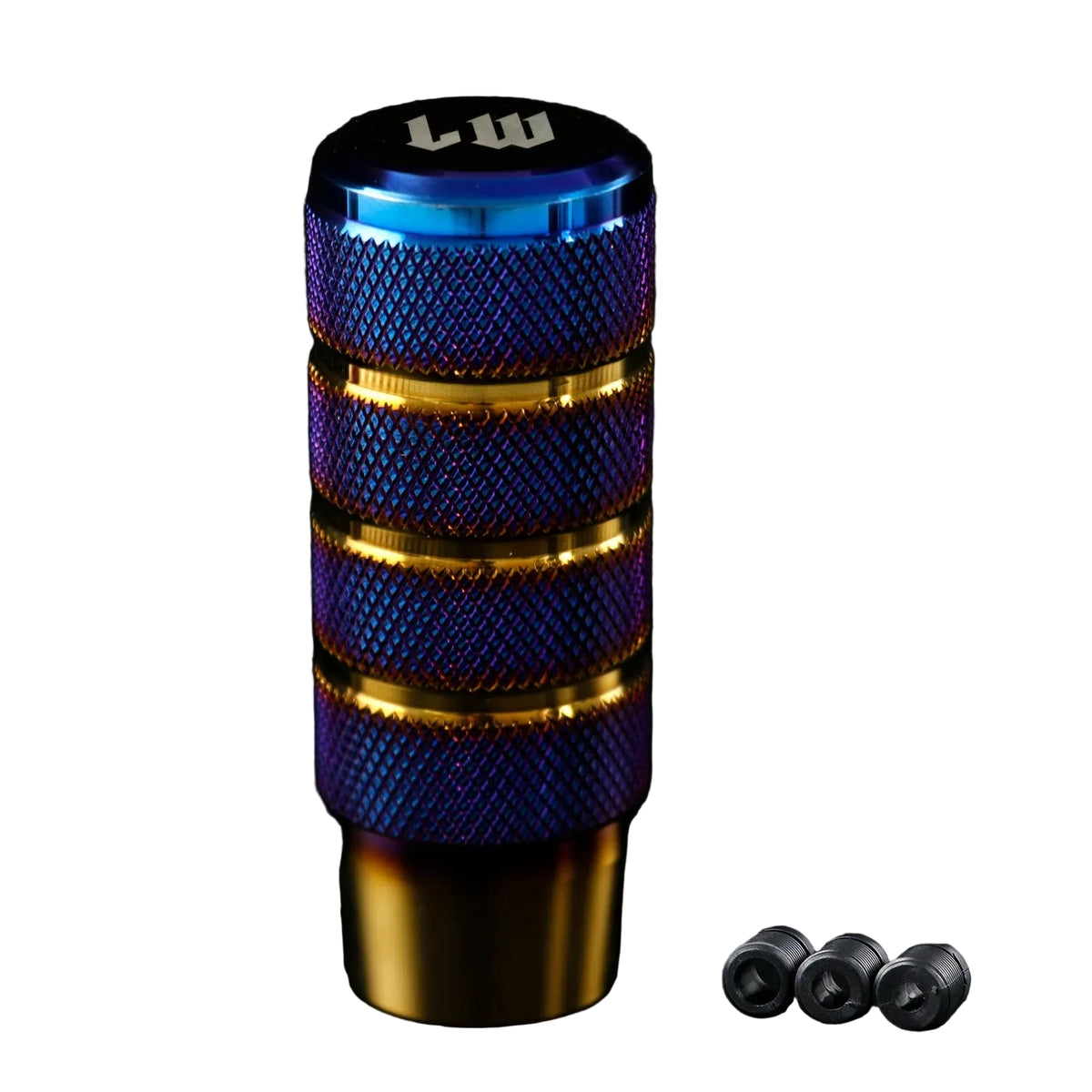 Blue and gold shifter with textured surface
