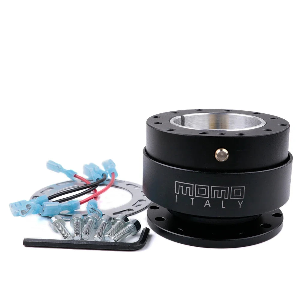 Momo Italy automotive component with wiring harness on a white background