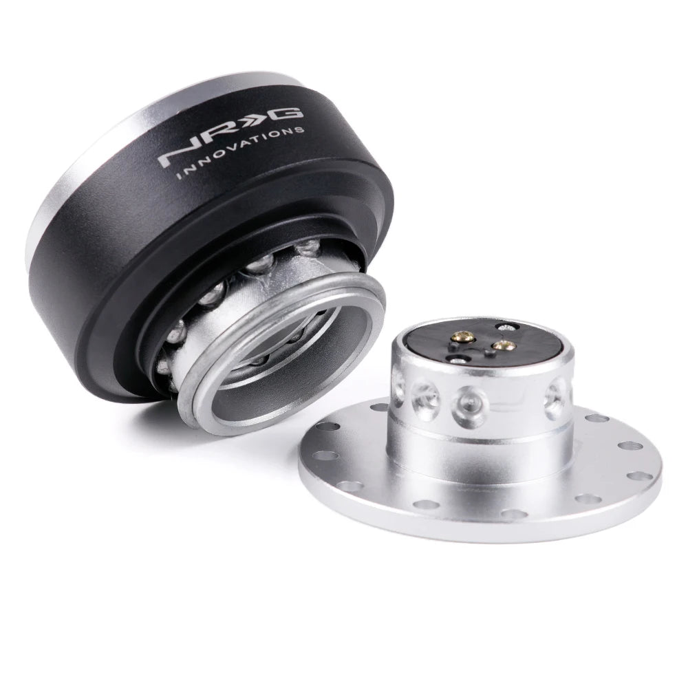 Mechanical component with 'NRG Innovations' branding on a white background