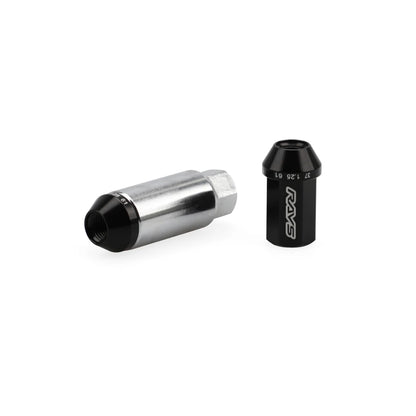RAYS Aluminium Open Ended Wheel Nuts with locknut