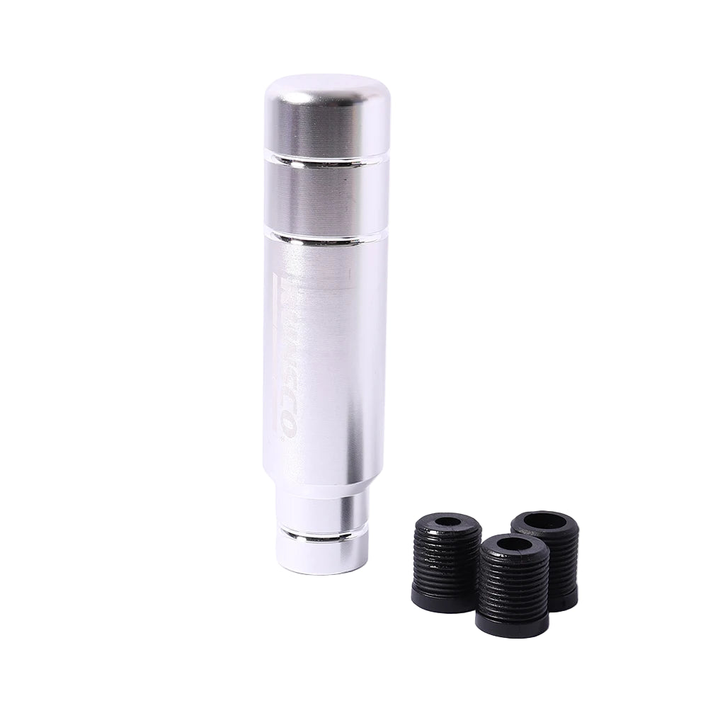 Runsco 13cm Aluminium Gear Shift Knob silver with thread adapters