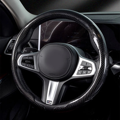 Universal Fit Laser Carbon Fibre Steering Wheel Cover