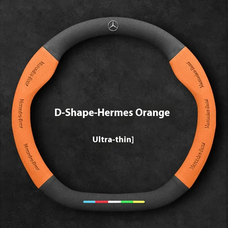 Mercedes Benz Suede Leather Steering Wheel Cover