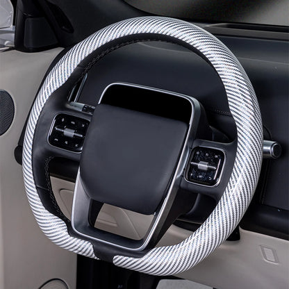 Universal Fit Laser Carbon Fibre Steering Wheel Cover