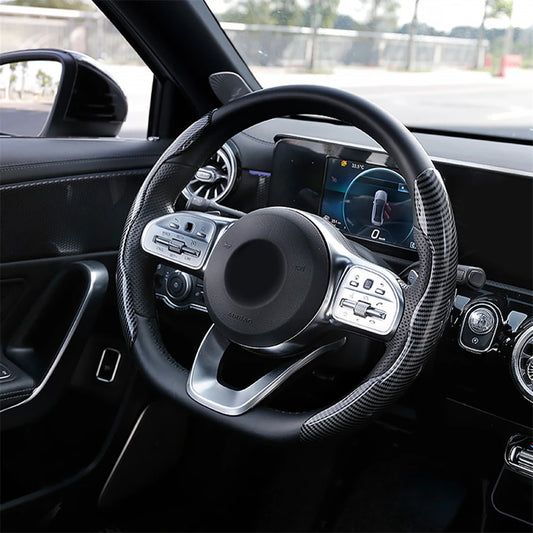 GripGuard™ Universal Fit Carbon Fibre Steering Wheel Grips