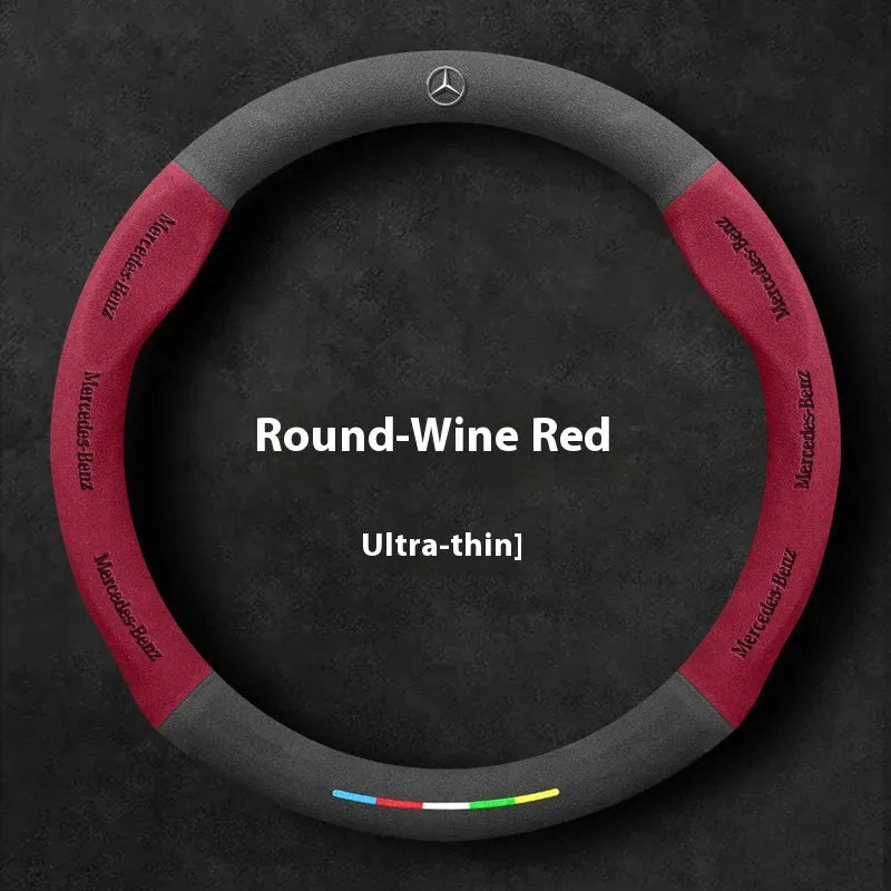 Mercedes Benz Suede Leather Steering Wheel Cover