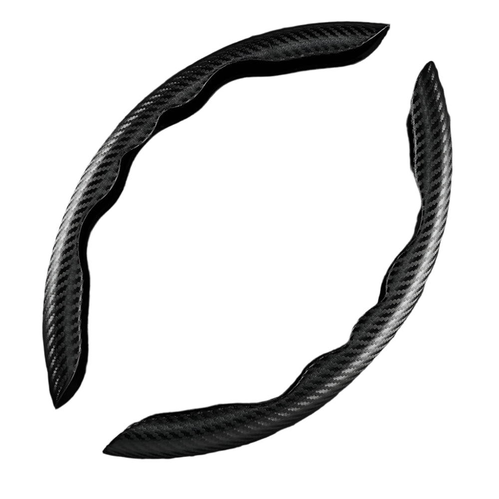 GripGuard™ Universal Fit Carbon Fibre Steering Wheel Grips