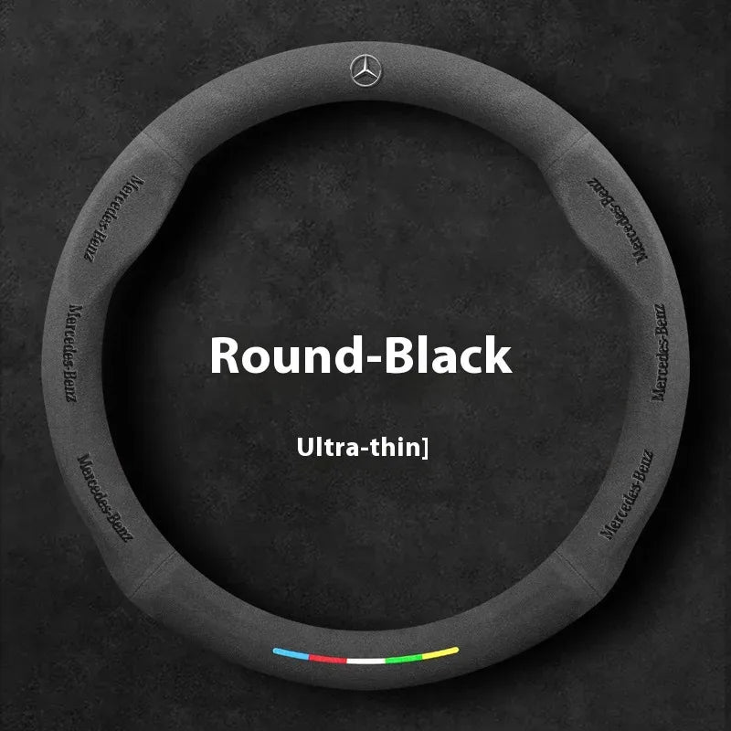 Mercedes Benz Suede Leather Steering Wheel Cover