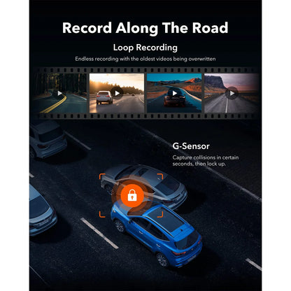 WOLFBOX G930 Rear View Mirror Camera and Dash Cam 4K