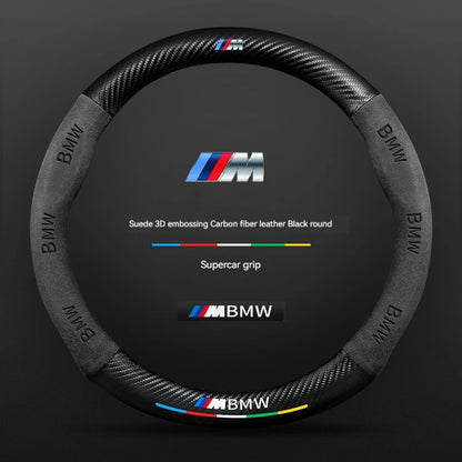 BMW Carbon Fibre Leather Steering Wheel Cover