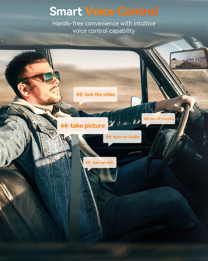 WOLFBOX G900 Pro Smart Mirror and Dash Cam 4K
