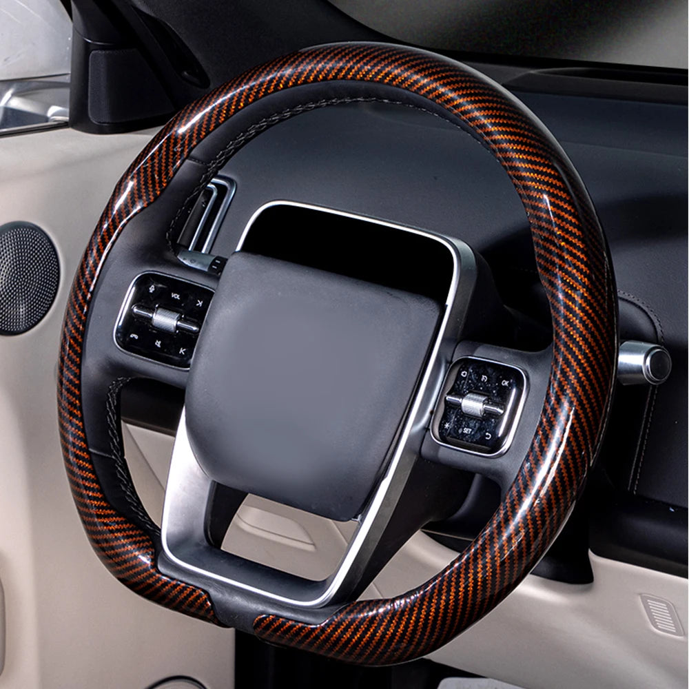 Universal Fit Laser Carbon Fibre Steering Wheel Cover