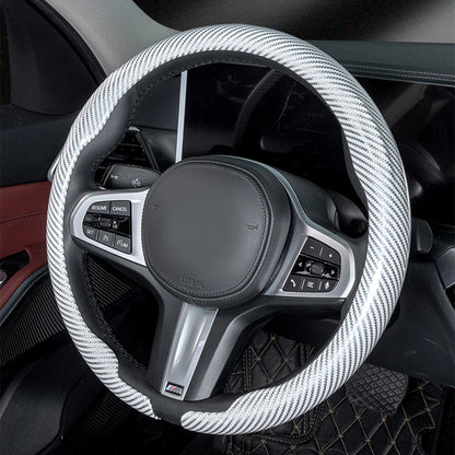 Universal Fit Laser Carbon Fibre Steering Wheel Cover