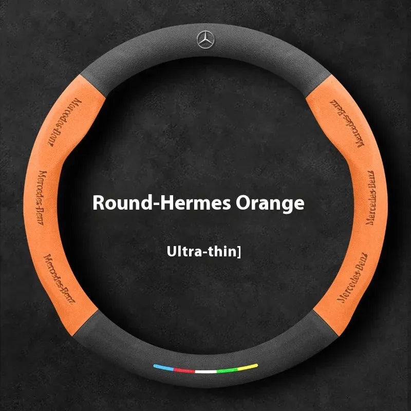 Mercedes Benz Suede Leather Steering Wheel Cover