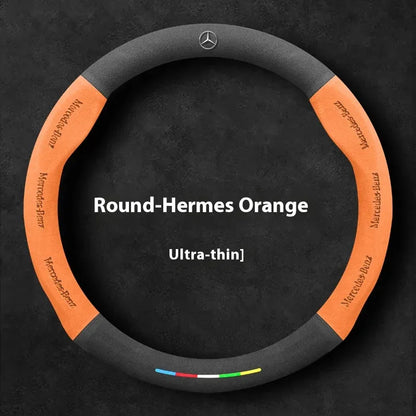 Mercedes Benz Suede Leather Steering Wheel Cover