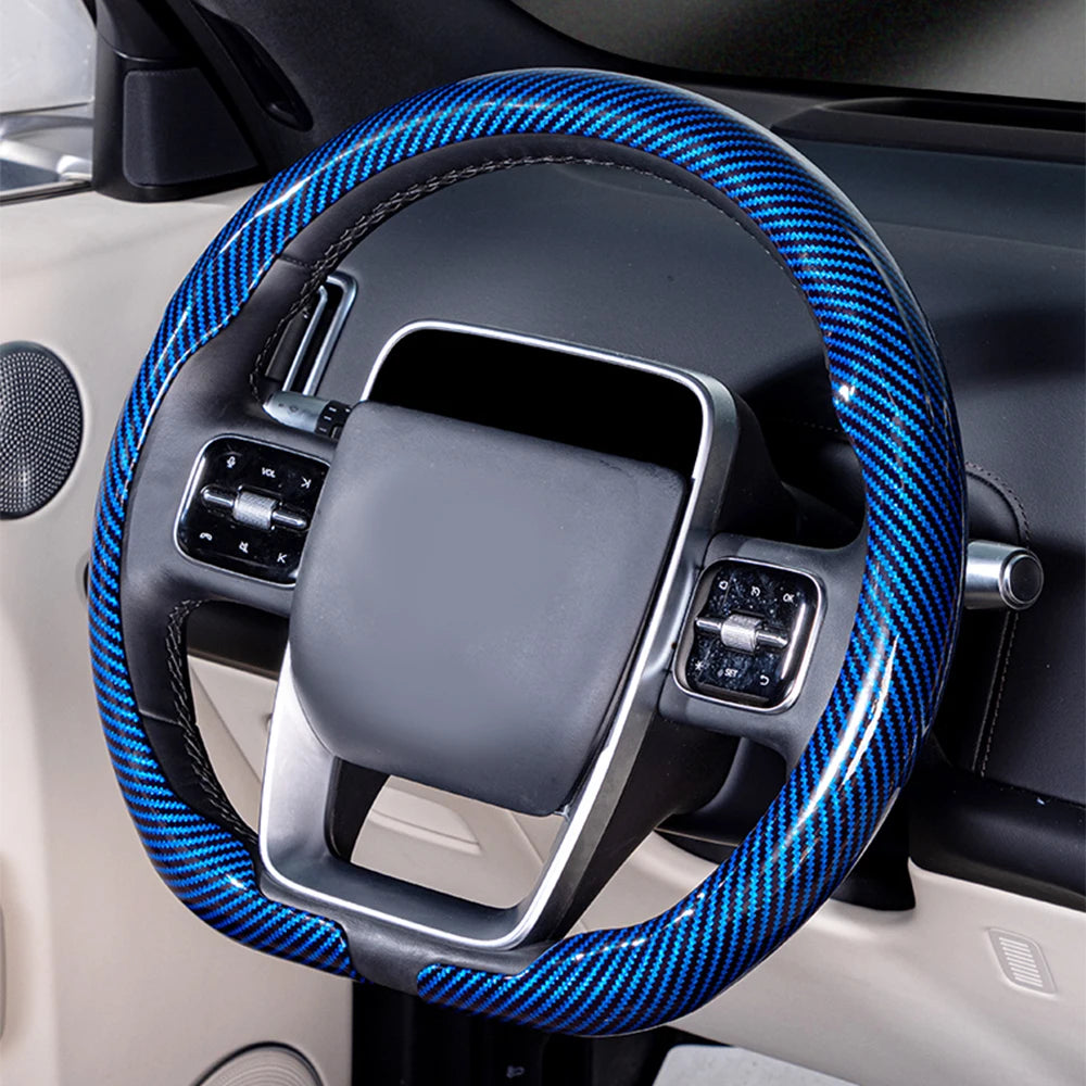 Universal Fit Laser Carbon Fibre Steering Wheel Cover