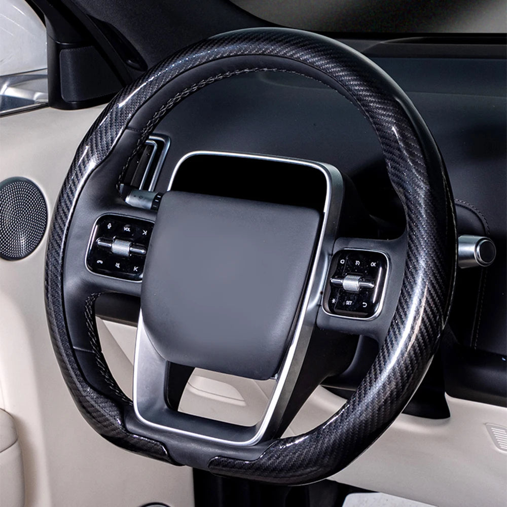Universal Fit Laser Carbon Fibre Steering Wheel Cover