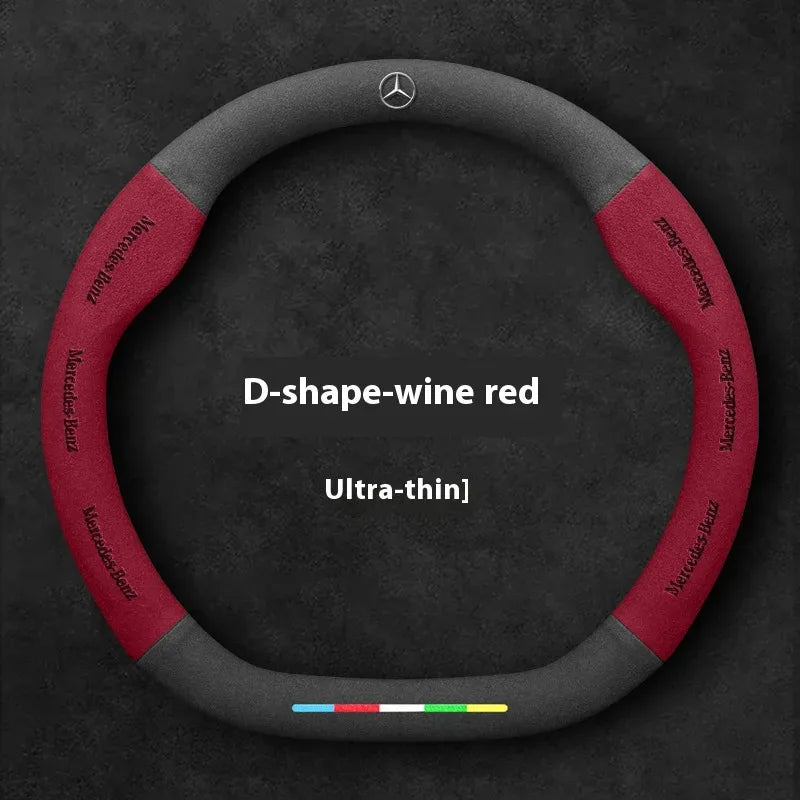 Mercedes Benz Suede Leather Steering Wheel Cover