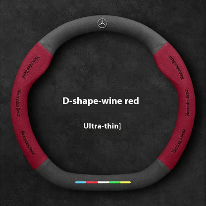 Mercedes Benz Suede Leather Steering Wheel Cover