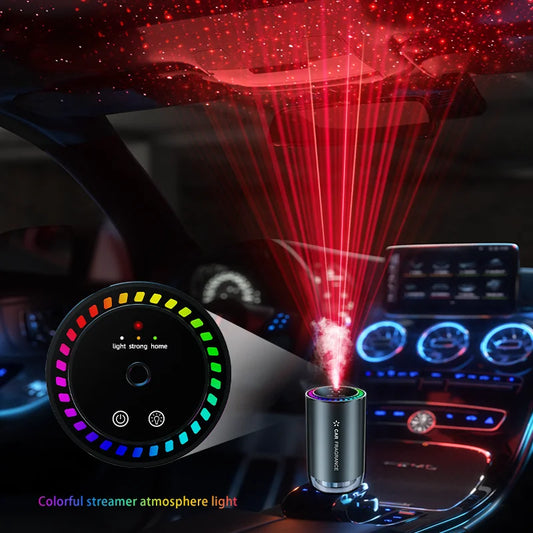 Smart Car Air Diffuser With Projective Star Light