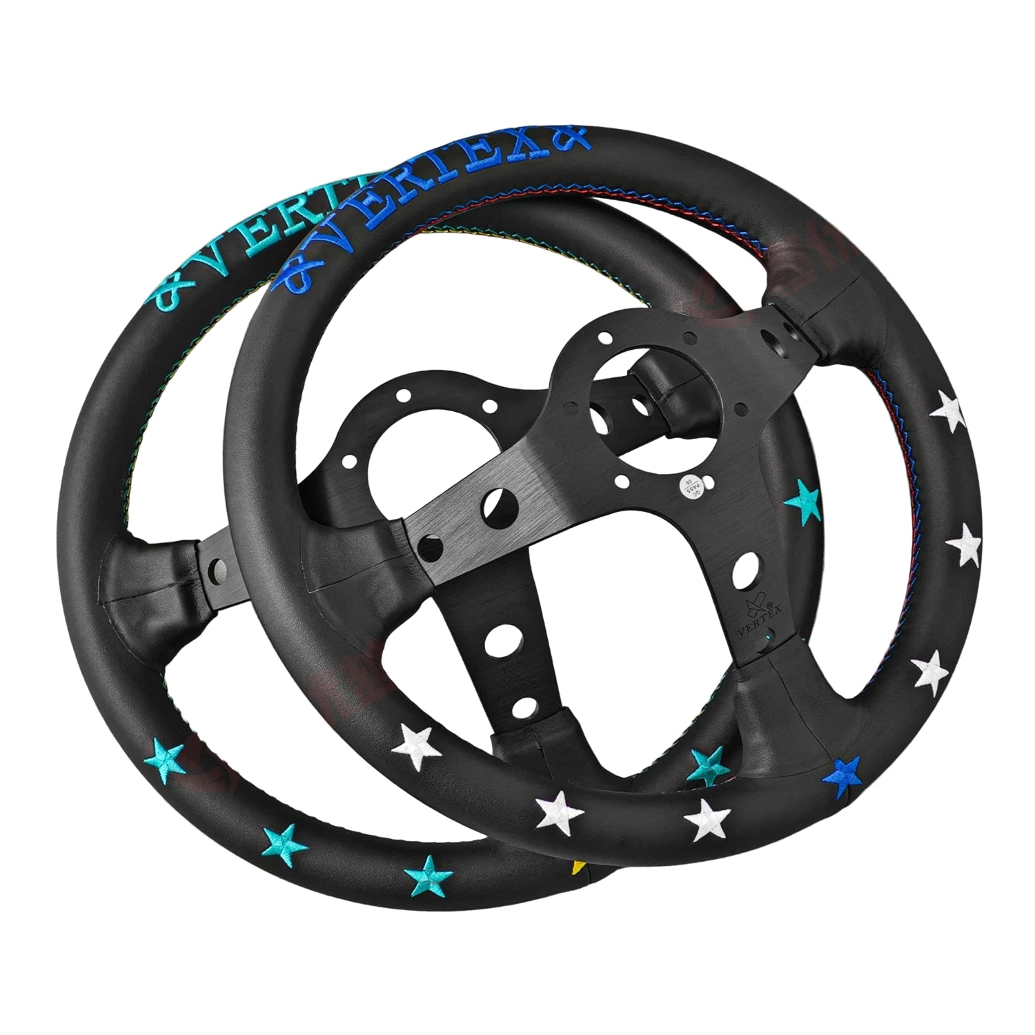 Vertex Stars Leather Custom Steering Wheel