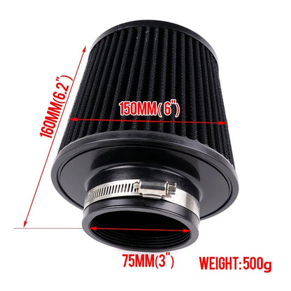 GReddy AIRINX High Performance Air Filter - size comparison