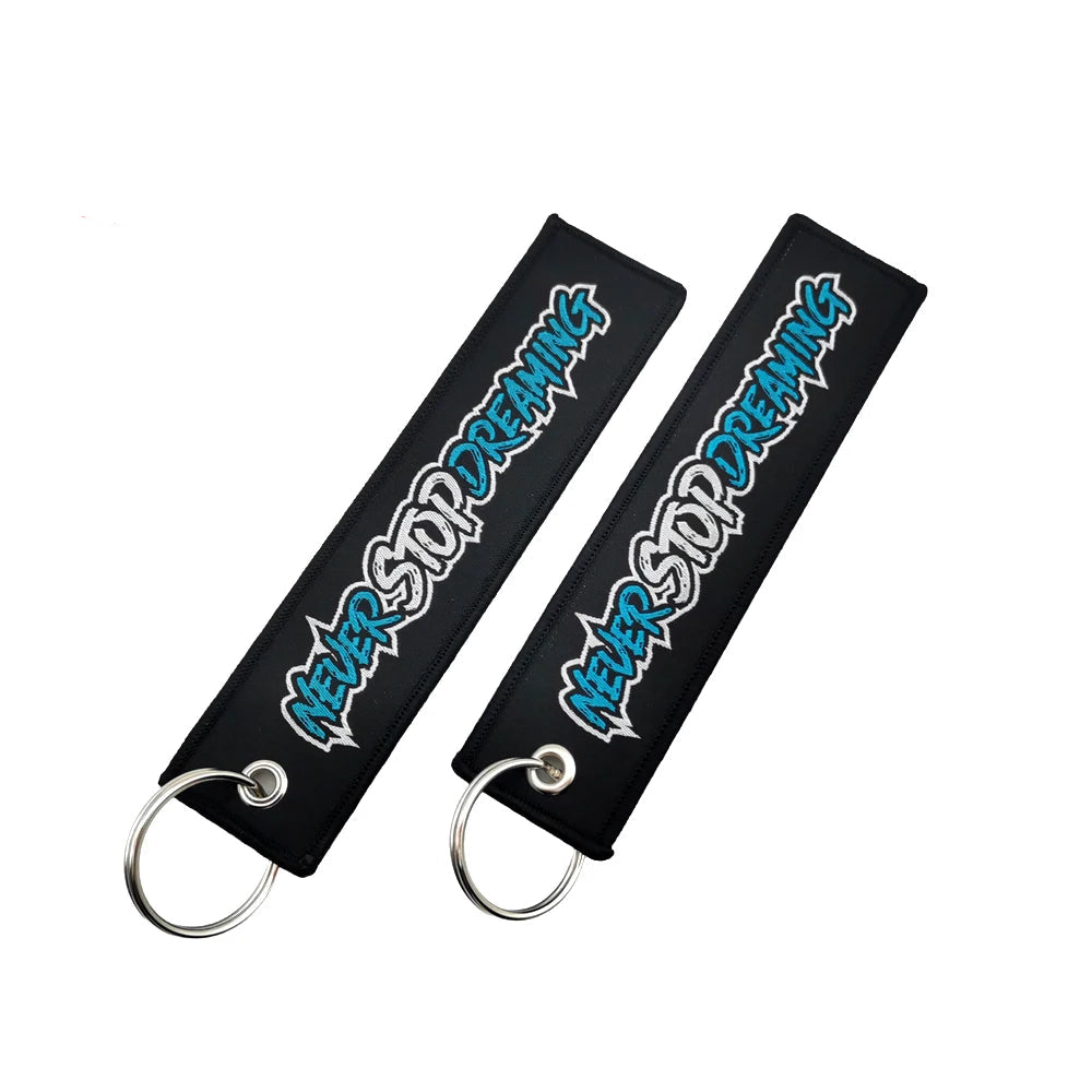 Japanese Embroidered Style Keychain - fitment detail