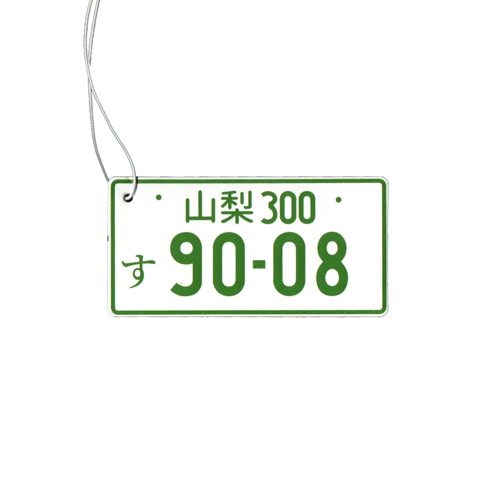 Japanese Licence Plate Air Freshener - colour options