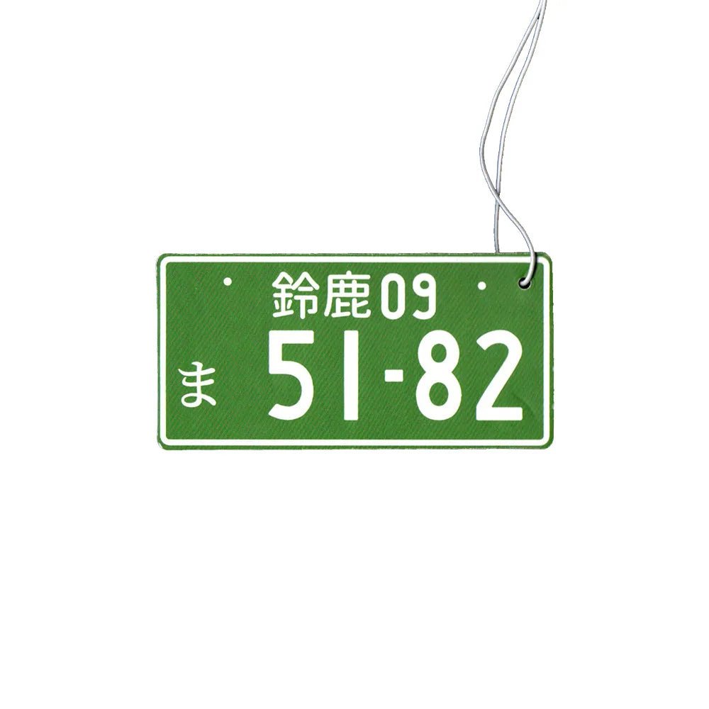 Japanese Licence Plate Air Freshener - design detail