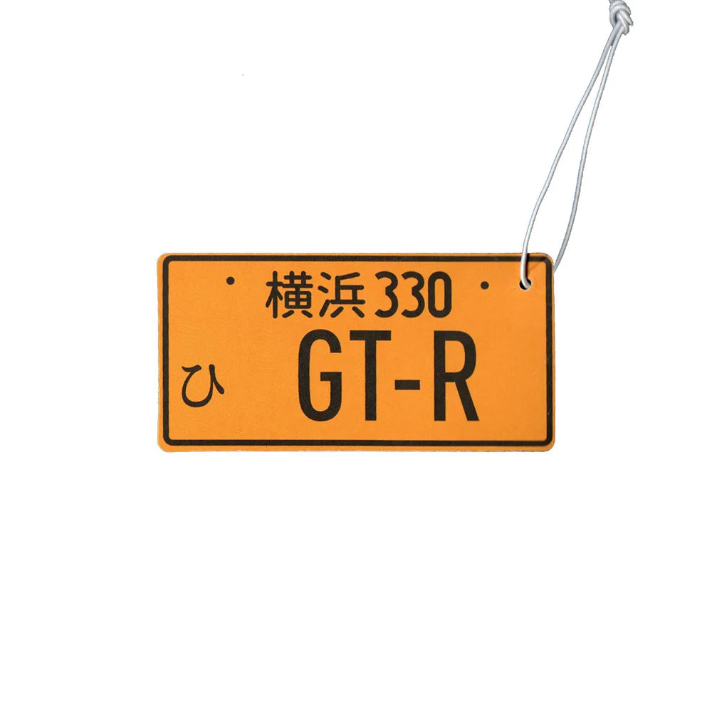 Japanese Licence Plate Air Freshener - in car use