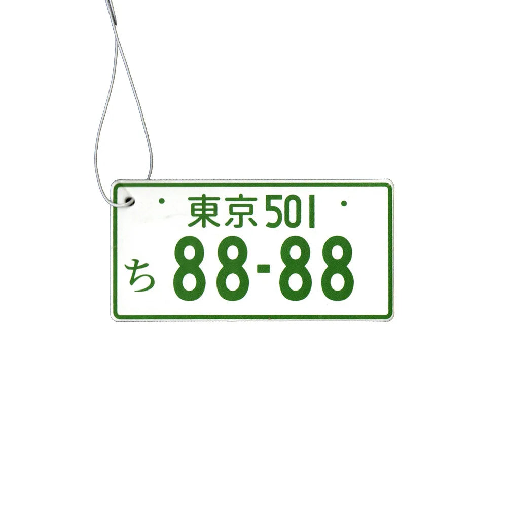 Japanese Licence Plate Air Freshener - installed on vehicle