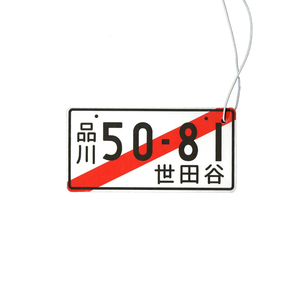 Japanese Licence Plate Air Freshener - installed on vehicle