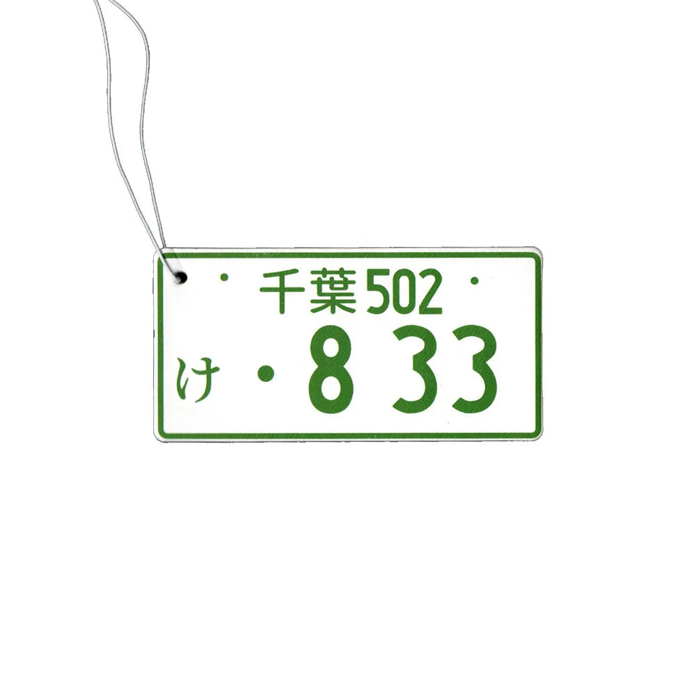Japanese Licence Plate Air Freshener - packaging