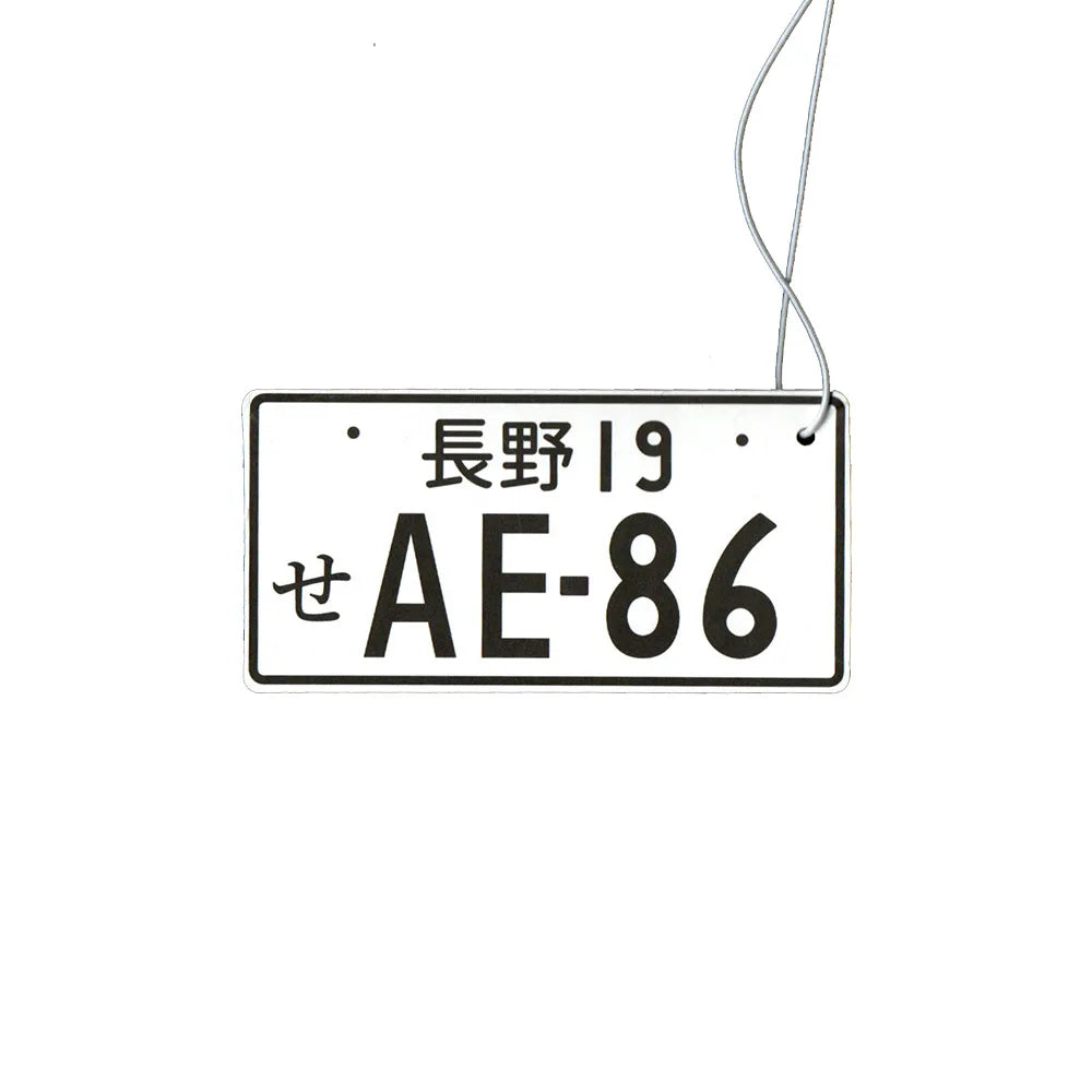 Japanese Licence Plate Air Freshener - size comparison