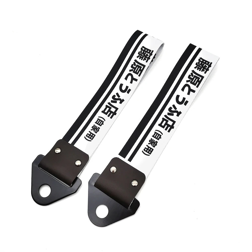 Japanese Street Style Tow Straps - installed on vehicle