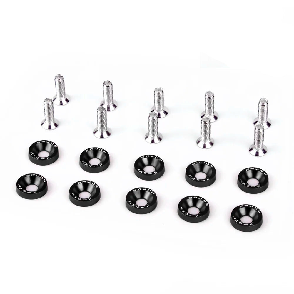 M6 Billet Aluminium Dress Up Bolt Set - installed on vehicle
