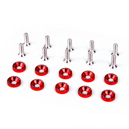 M6 Billet Aluminium Dress Up Bolt Set - installed on car