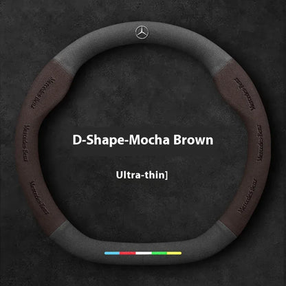Mercedes Benz Suede Leather Steering Wheel Cover - size comparison