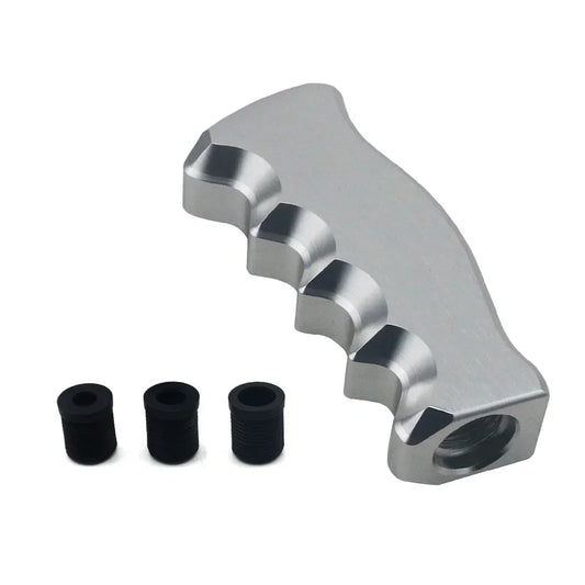 Pistol grip shift knob shown with the three included adapter hoses