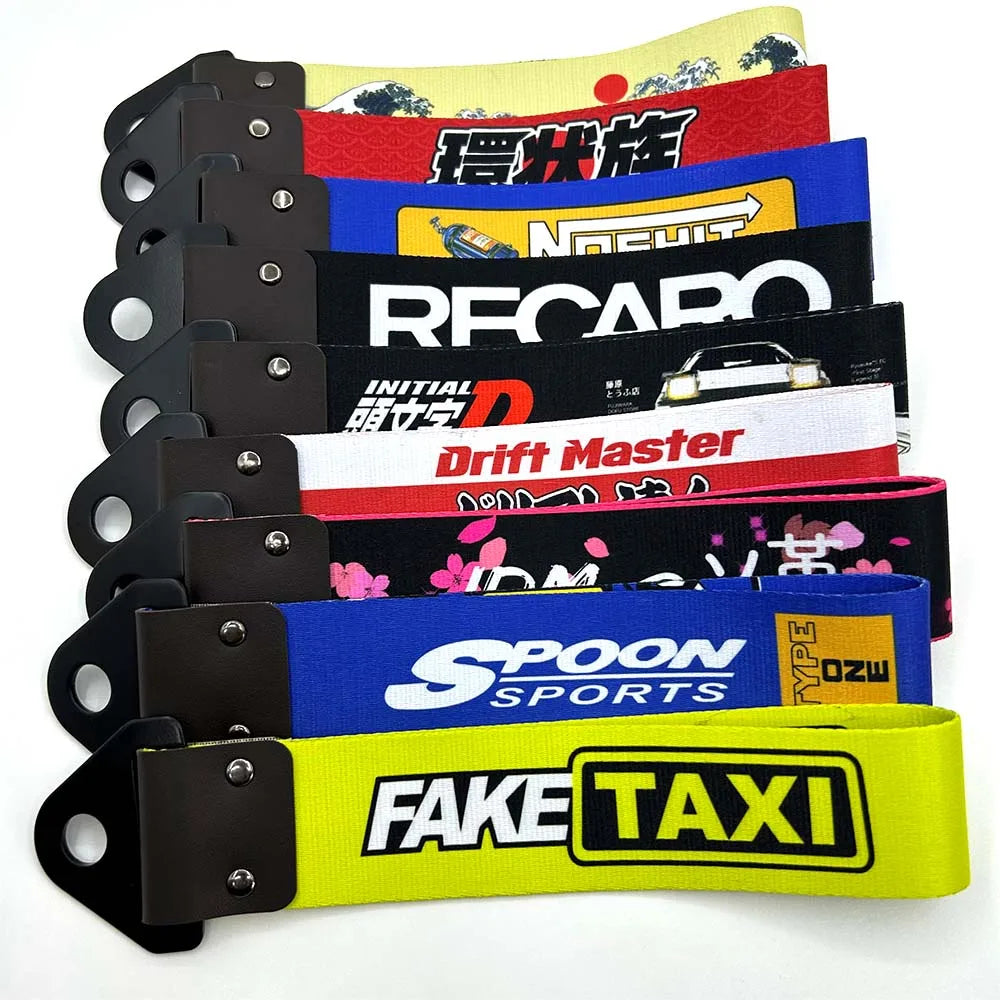 racing style tow straps various designs and styles jdm
